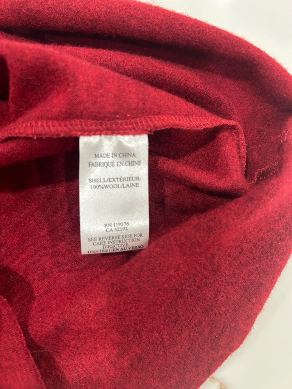 Helmut Lang Sleeveless Draped Midi wool Dress in Deep Red - Picture 8 of 8